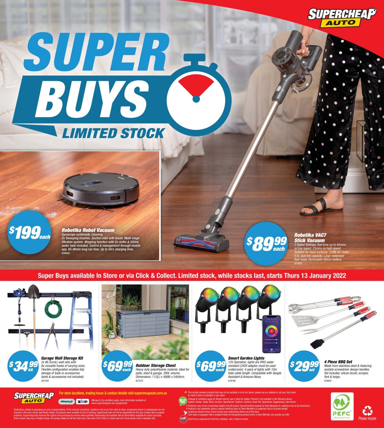 thumbnail - Supercheap Auto Catalogue - 13 Jan 2022 - 23 Jan 2022 - Sales products - trolley, screwdriver, tong, tools & accessories, shed. Page 16.