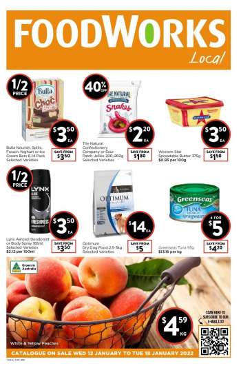 Foodworks Catalogue - 12 Jan 2022 - 18 Jan 2022.