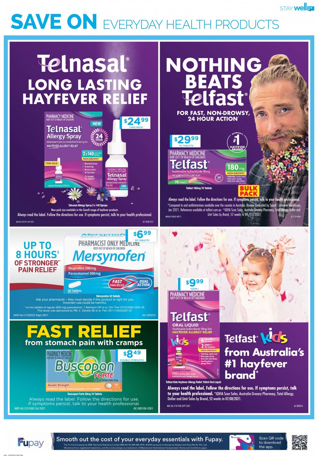 thumbnail - Chemist Warehouse Catalogue - 13 Jan 2022 - 26 Jan 2022 - Sales products - pain relief, allergy relief, Telfast. Page 27.