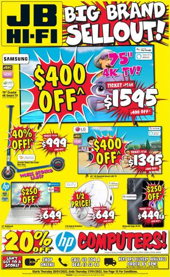JB Hi-Fi Catalogue - 20 Jan 2022 - 27 Jan 2022.
