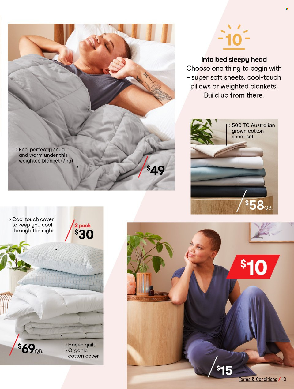 thumbnail - Kmart Catalogue - 20 Jan 2022 - 9 Feb 2022 - Sales products - blanket, pillow, quilt, Snug. Page 13.
