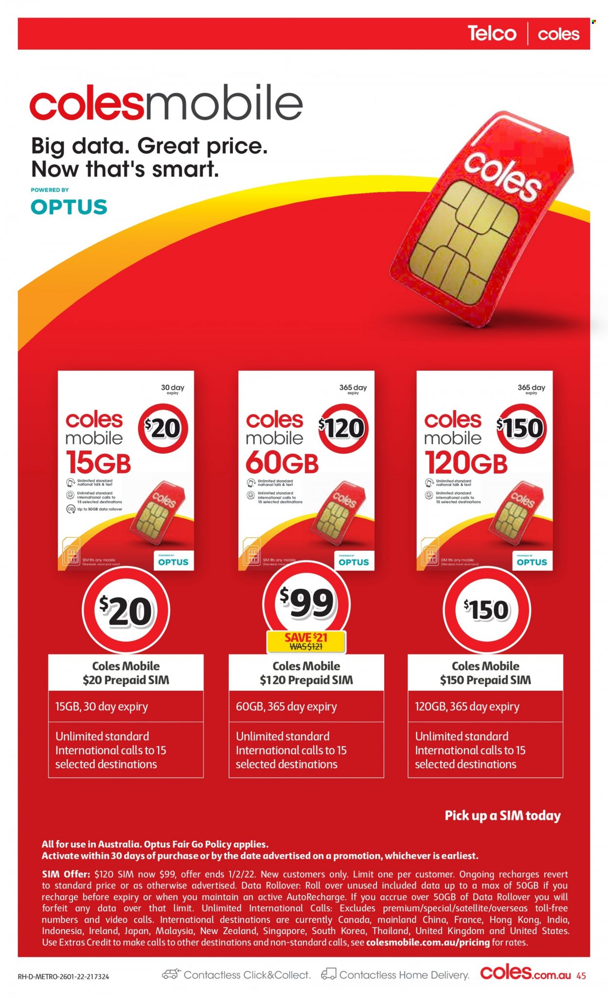 Coles catalogue - 26 Jan 2022 - 1 Feb 2022. Page 45