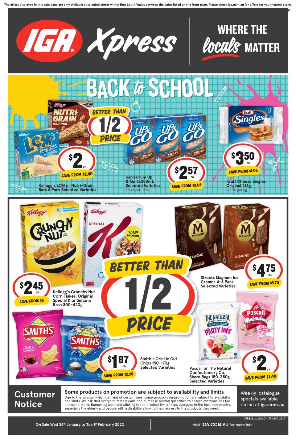 IGA Xpress catalogue - 26 Jan 2022 - 1 Feb 2022. Page 1