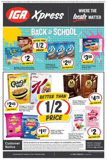 IGA Xpress Catalogue - 26 Jan 2022 - 1 Feb 2022.