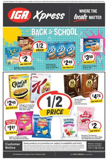 IGA Xpress Catalogue - 26 Jan 2022 - 1 Feb 2022.