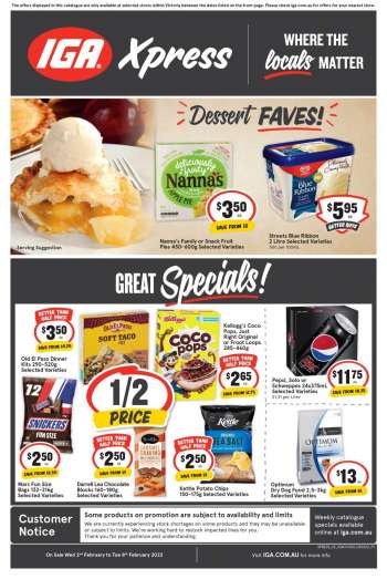 IGA Xpress Catalogue - 2 Feb 2022 - 8 Feb 2022.