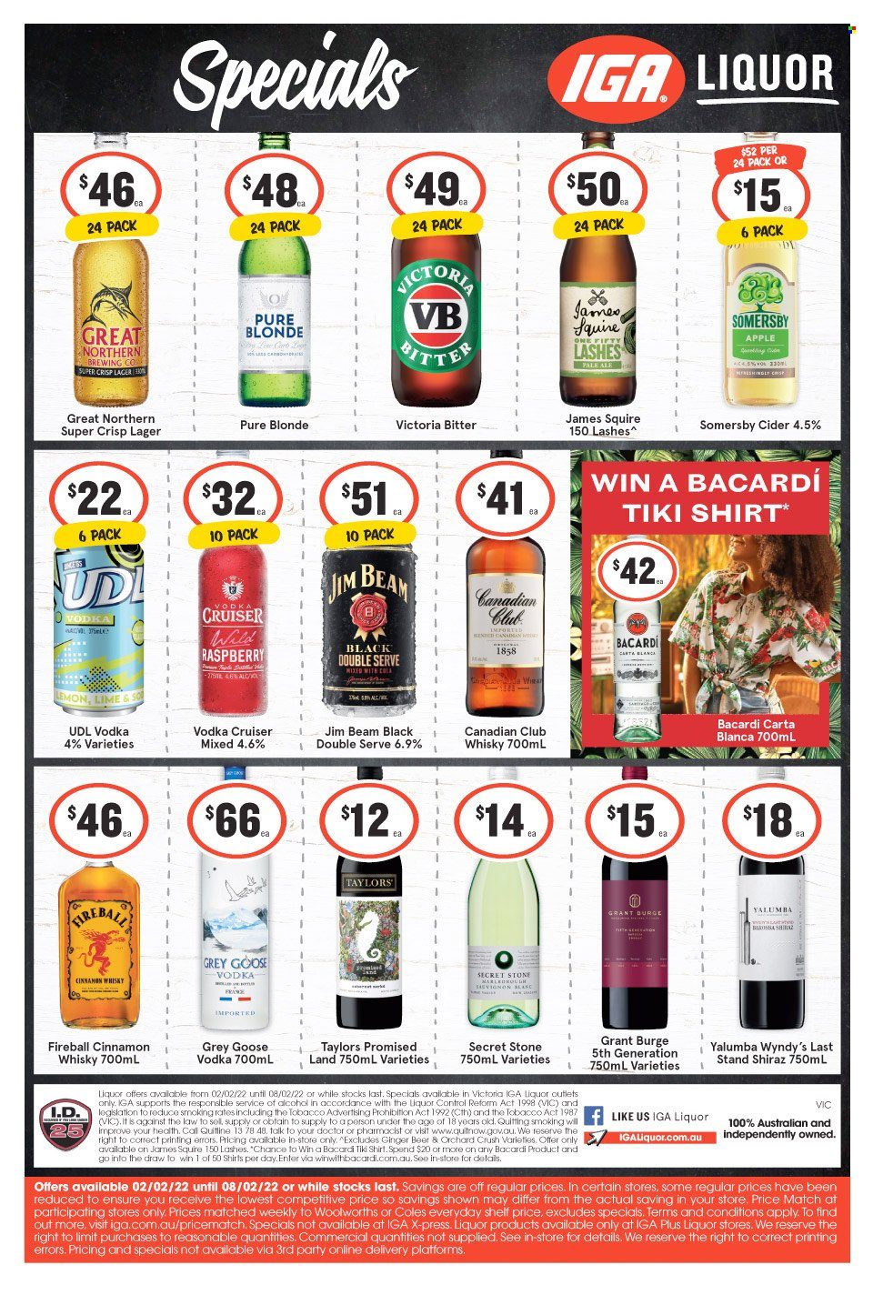 IGA LIQUOR catalogue - 2 Feb 2022 - 8 Feb 2022. Page 1