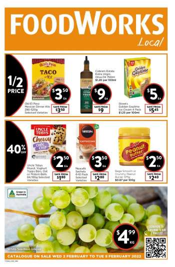Foodworks Catalogue - 2 Feb 2022 - 8 Feb 2022.