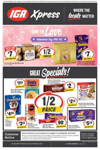 IGA Xpress Catalogue - 9 Feb 2022 - 15 Feb 2022.
