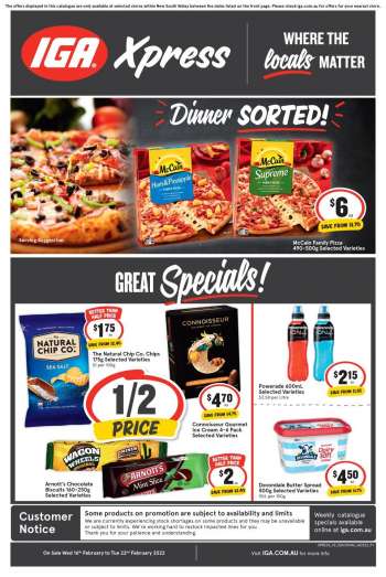 IGA Xpress Catalogue - 16 Feb 2022 - 22 Feb 2022.