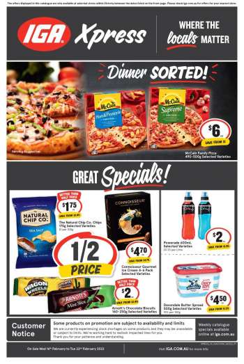 IGA Xpress Catalogue - 16 Feb 2022 - 22 Feb 2022.