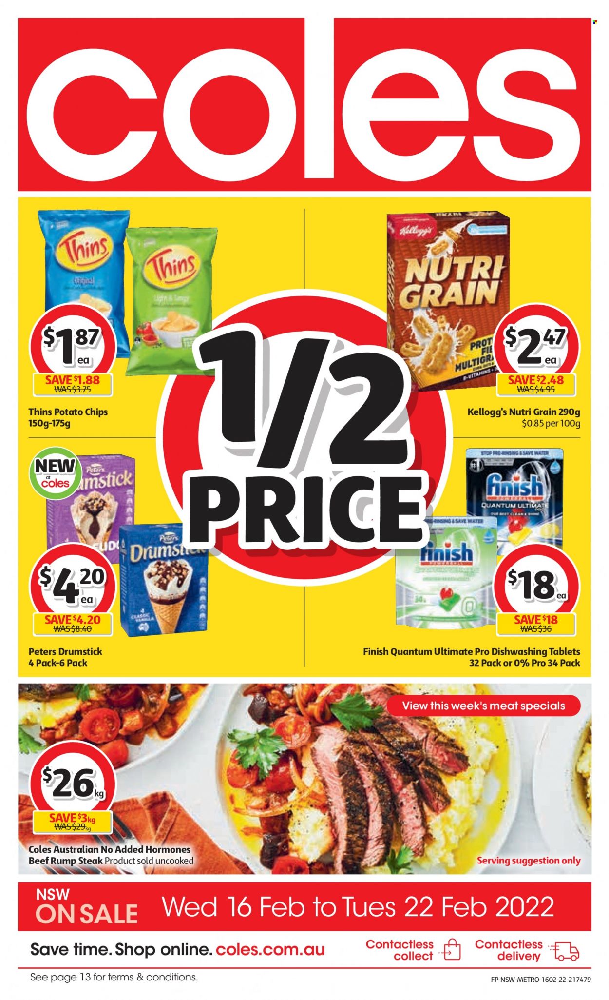 Coles catalogue - 16 Feb 2022 - 22 Feb 2022. Page 1