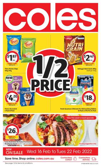 Coles Catalogue - 16 Feb 2022 - 22 Feb 2022.