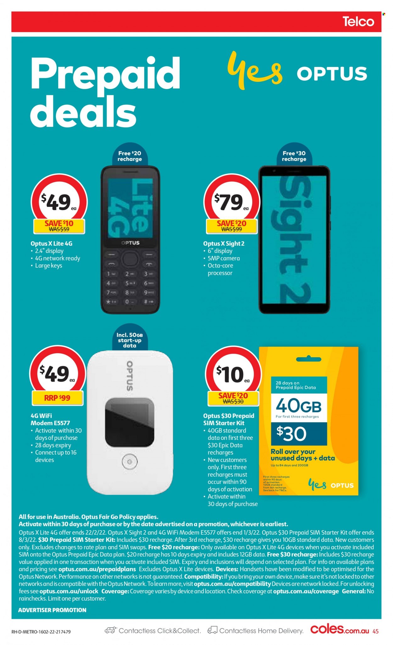 Coles catalogue - 16 Feb 2022 - 22 Feb 2022. Page 45