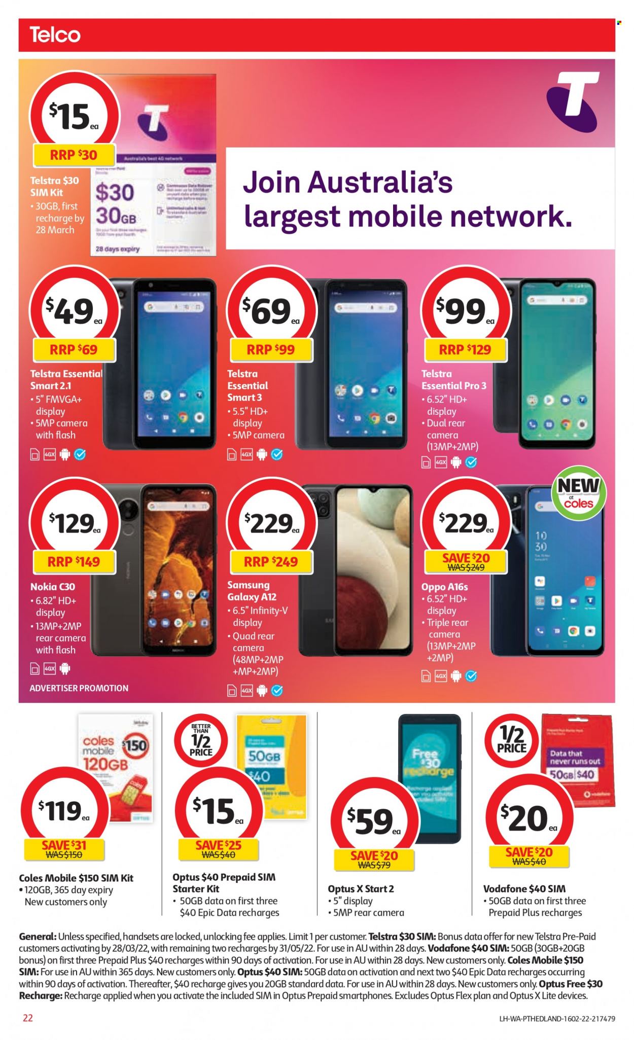 Coles catalogue - 16 Feb 2022 - 22 Feb 2022. Page 22