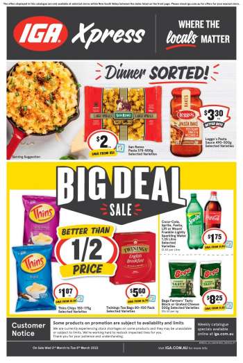 IGA Xpress Catalogue - 2 Mar 2022 - 8 Mar 2022.
