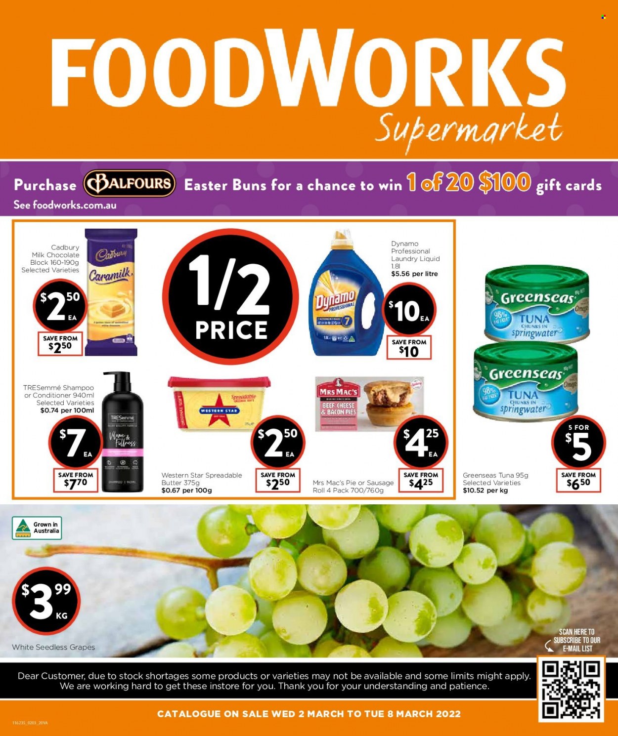 Foodworks catalogue - 2 Mar 2022 - 8 Mar 2022. Page 1