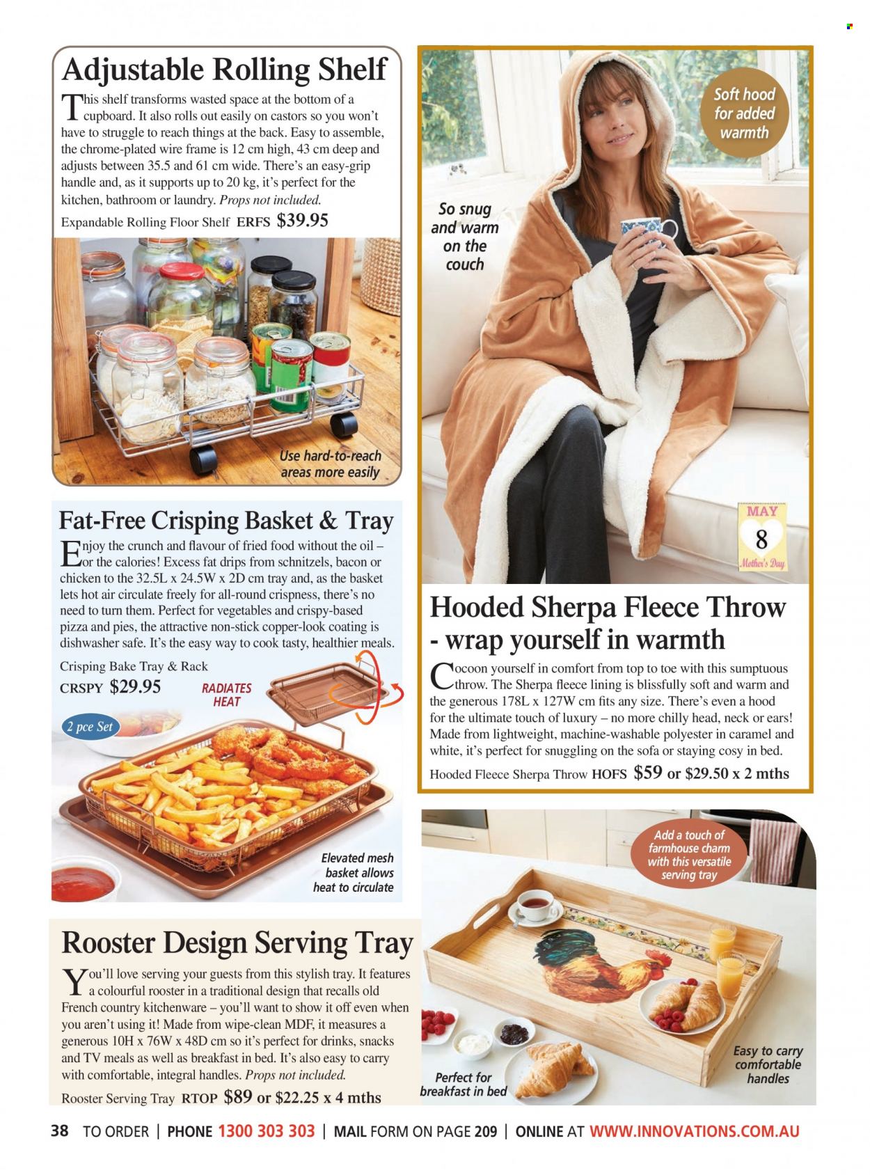 thumbnail - Innovations Catalogue - Sales products - basket, fleece throw, sherpa, Snug. Page 38.