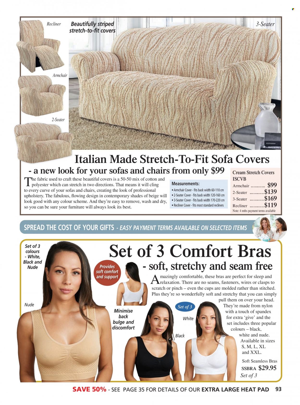 thumbnail - Innovations Catalogue - Sales products - cup, sofa cover, bra. Page 93.