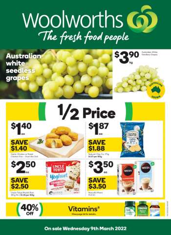 Woolworths Catalogue - 9 Mar 2022 - 15 Mar 2022.