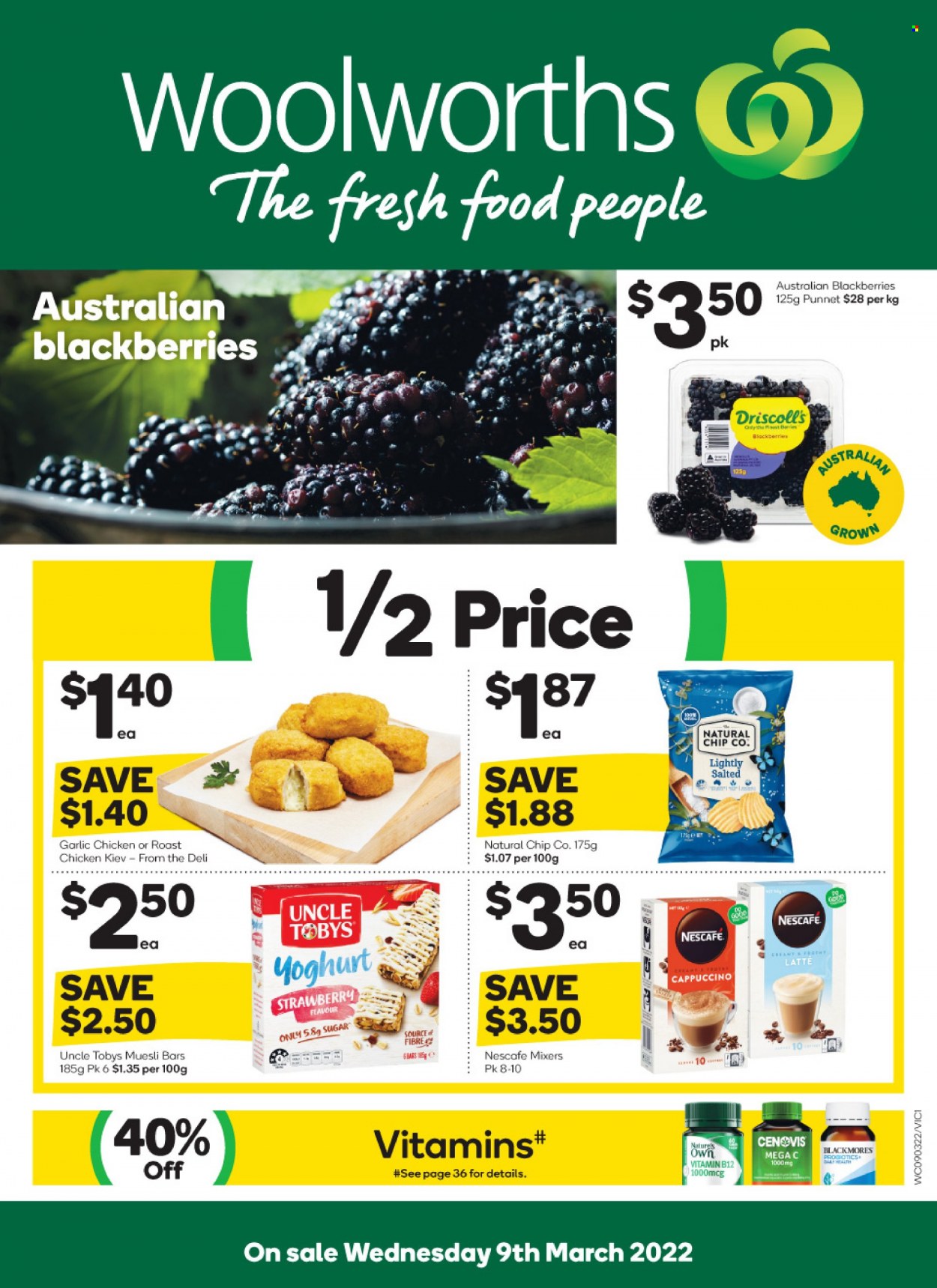 Woolworths catalogue - 9 Mar 2022 - 15 Mar 2022. Page 1