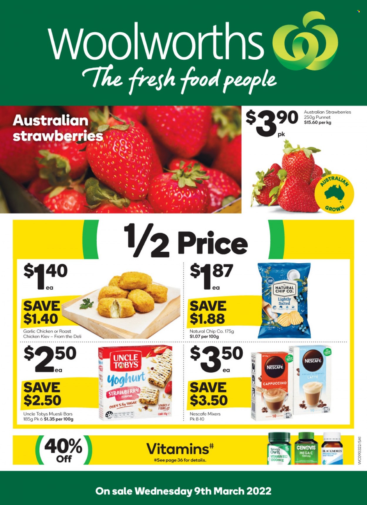 Woolworths catalogue - 9 Mar 2022 - 15 Mar 2022. Page 1