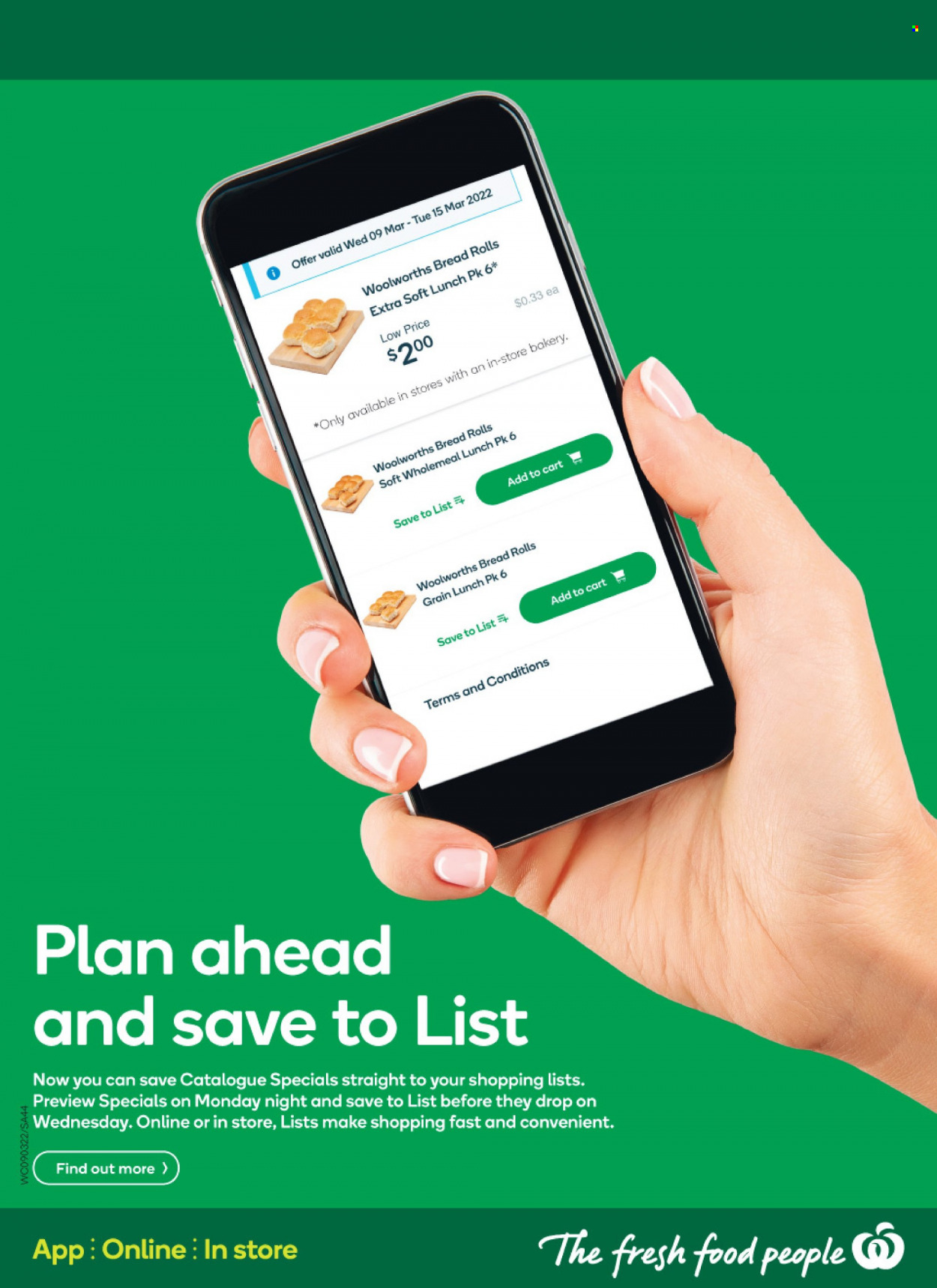 Woolworths catalogue - 9 Mar 2022 - 15 Mar 2022. Page 44