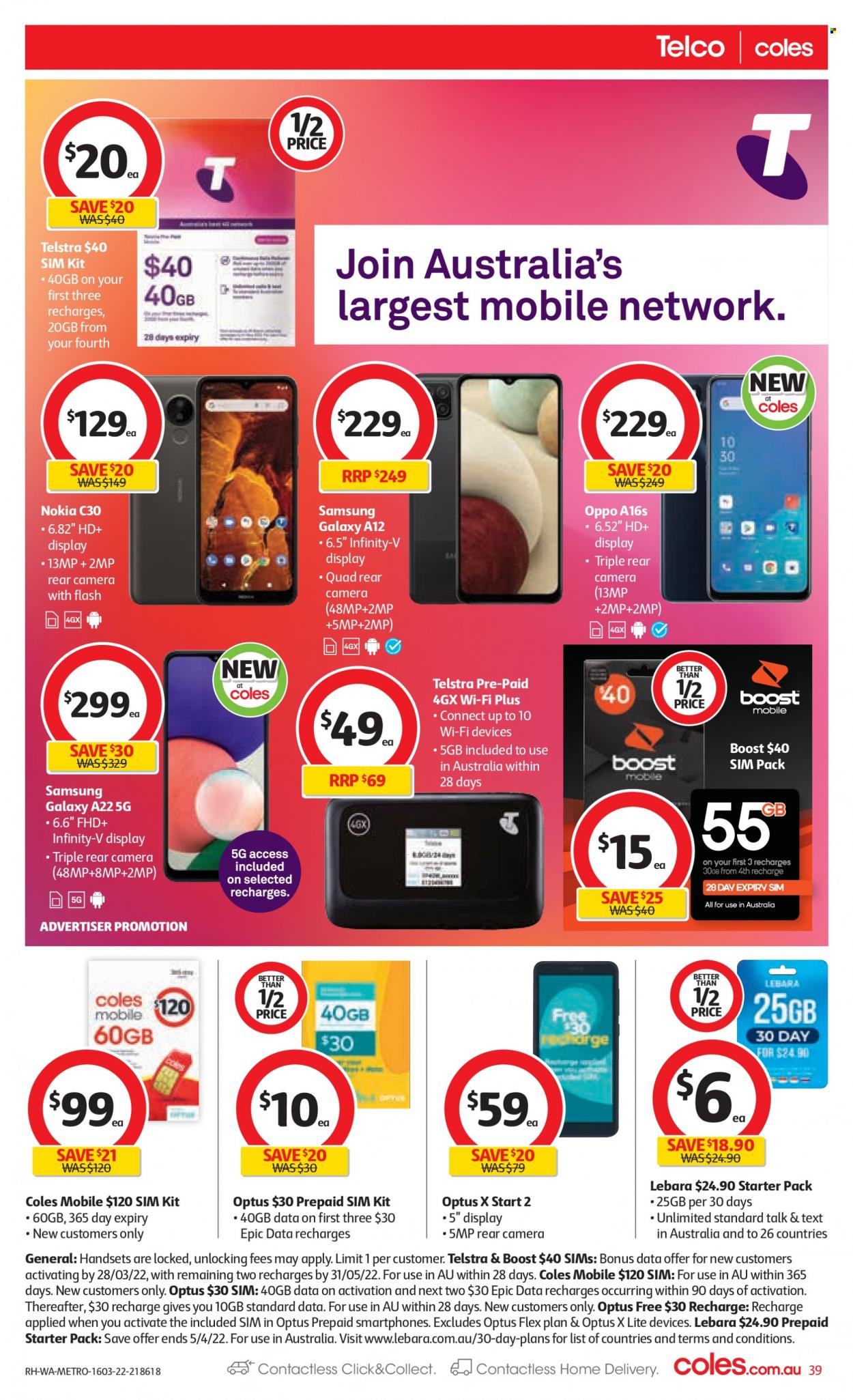 Coles catalogue - 16 Mar 2022 - 22 Mar 2022. Page 39