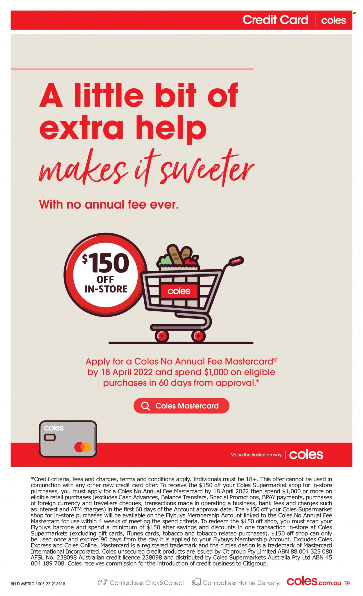 Coles catalogue - 16 Mar 2022 - 22 Mar 2022. Page 39