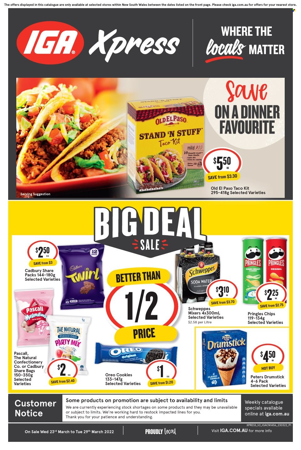 IGA Xpress catalogue - 23 Mar 2022 - 29 Mar 2022. Page 1