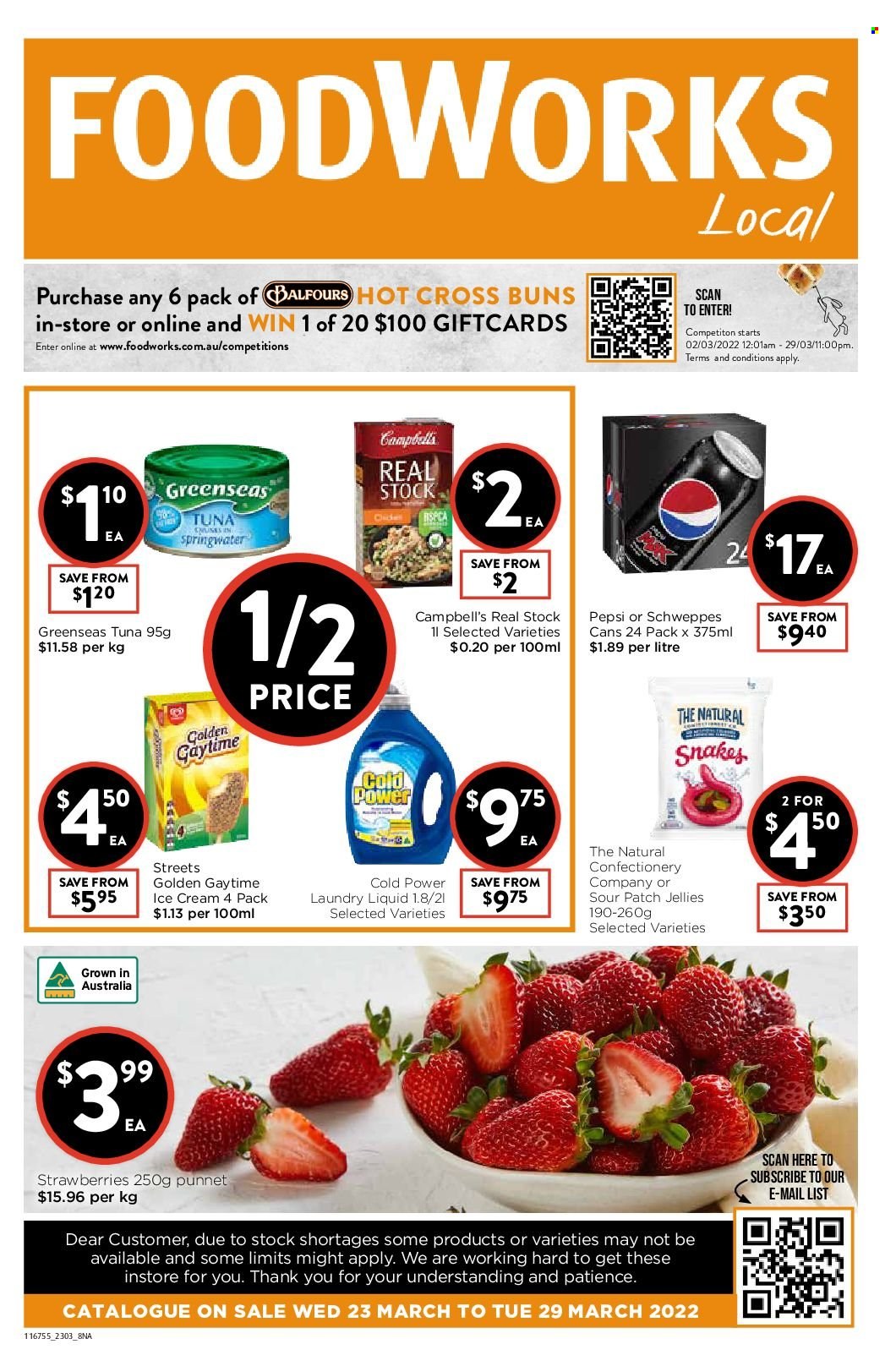 Foodworks catalogue - 23 Mar 2022 - 29 Mar 2022. Page 1