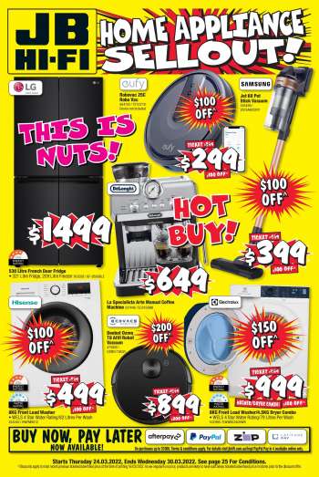 JB Hi-Fi Catalogue - 24 Mar 2022 - 30 Mar 2022.