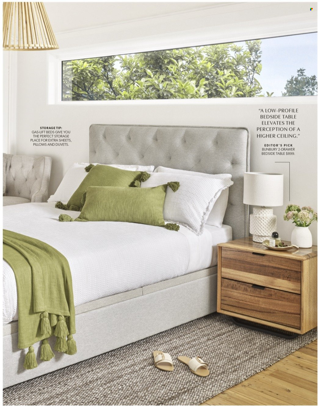 thumbnail - Harvey Norman Catalogue - 26 Mar 2022 - 31 May 2022 - Sales products - table, bed, bedside table, duvet, pillow. Page 7.