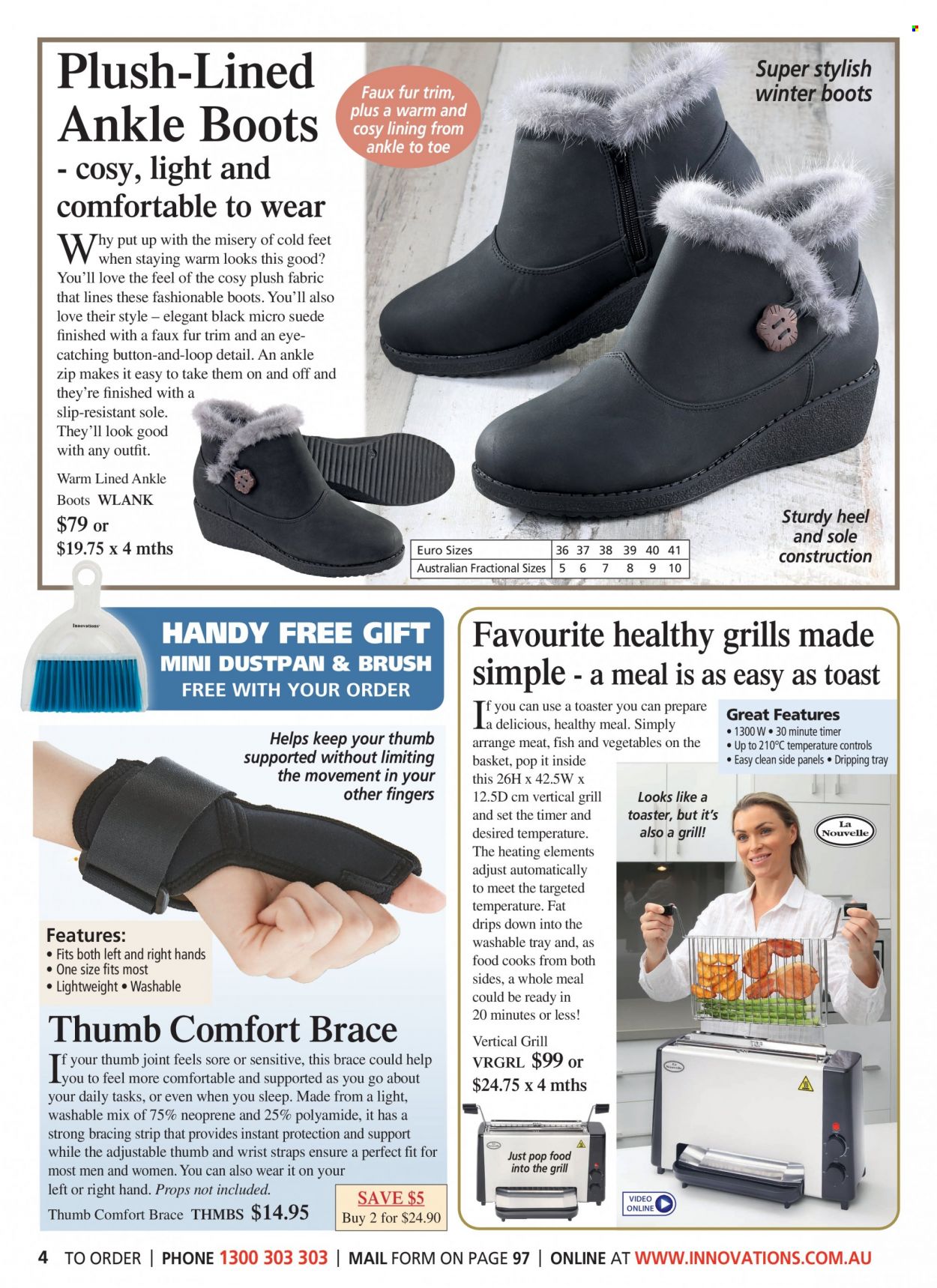 thumbnail - Innovations Catalogue - Sales products - boots, winter boots, basket, dustpan & brush. Page 4.