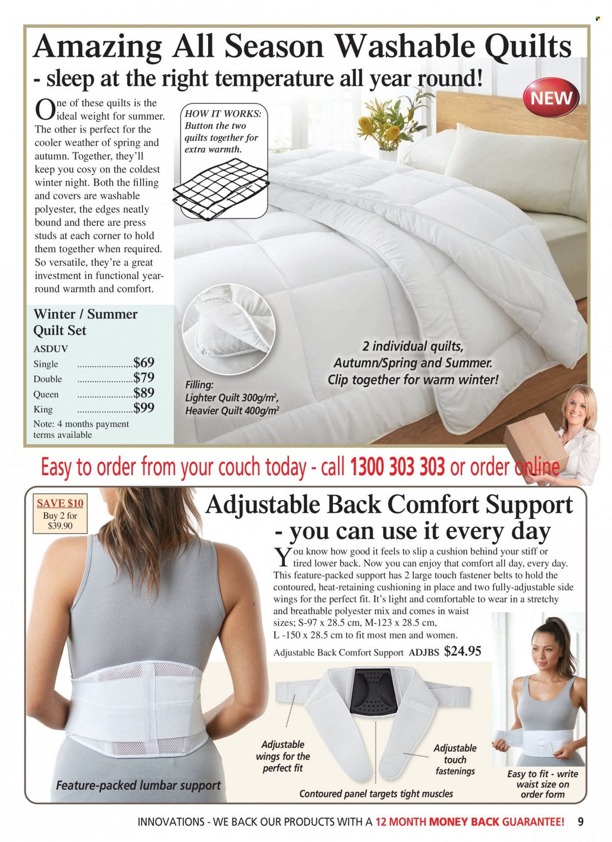 thumbnail - Innovations Catalogue - Sales products - cushion, quilt. Page 9.