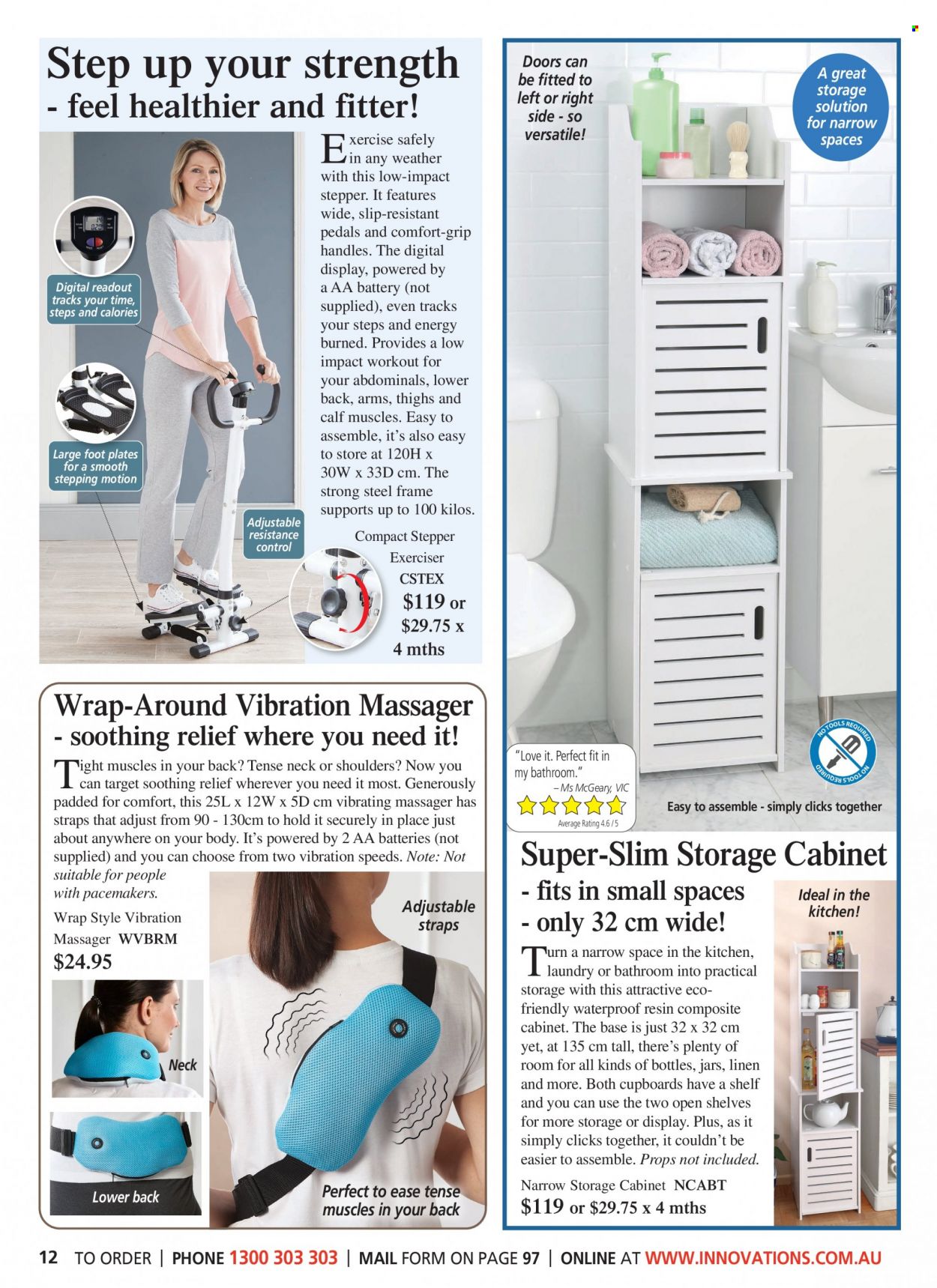 thumbnail - Innovations Catalogue - Sales products - plate, jar, linens, massager. Page 12.