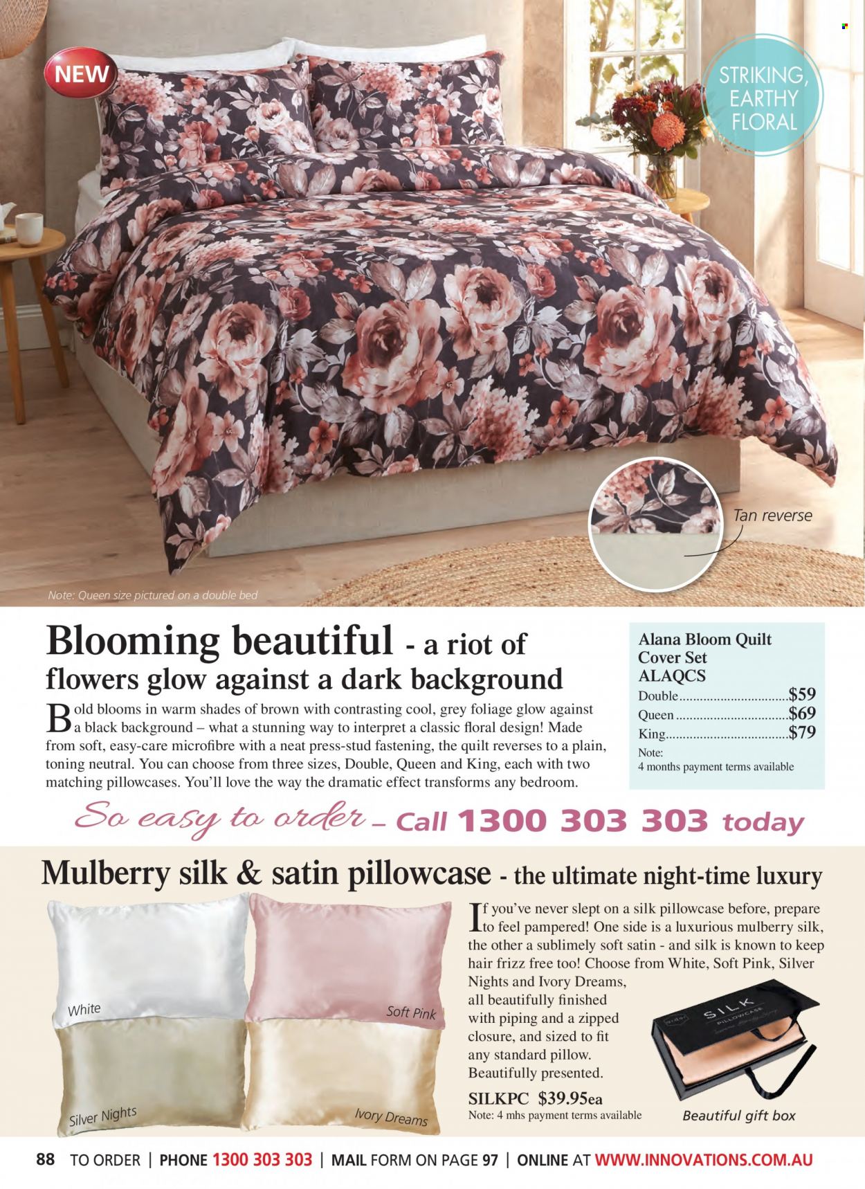 thumbnail - Innovations Catalogue - Sales products - gift box, pillow, pillowcase, quilt, quilt cover set. Page 88.