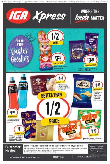 IGA Xpress Catalogue - 13 Apr 2022 - 19 Apr 2022.