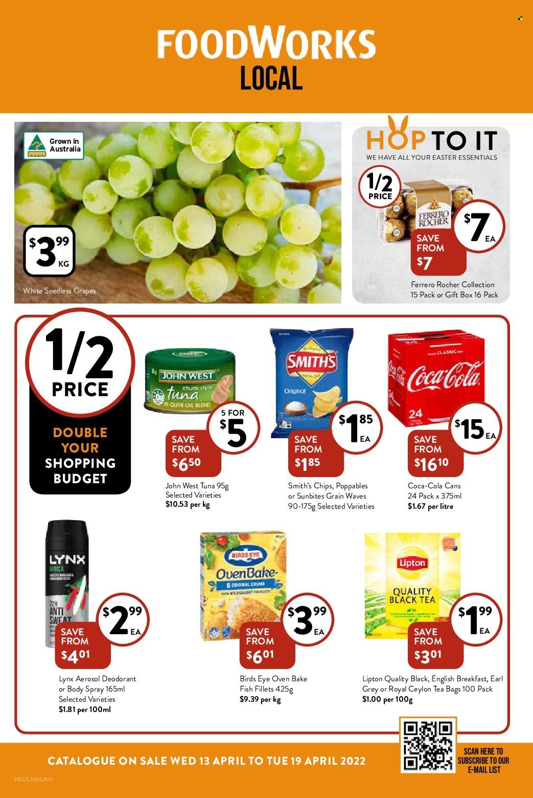 Foodworks catalogue - 13 Apr 2022 - 19 Apr 2022. Page 1