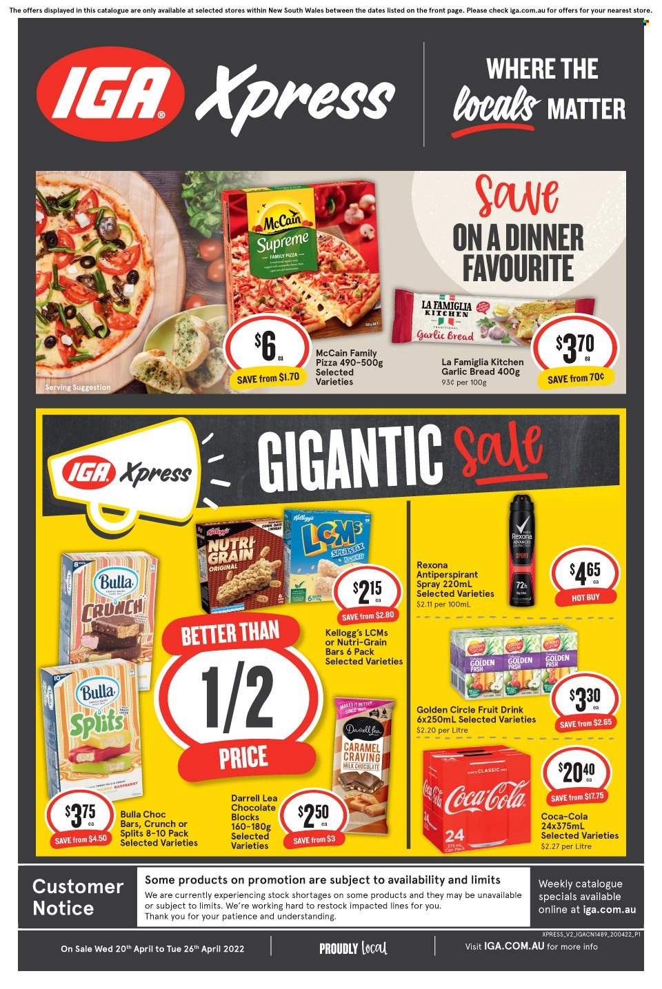 IGA Xpress catalogue - 20 Apr 2022 - 26 Apr 2022. Page 1