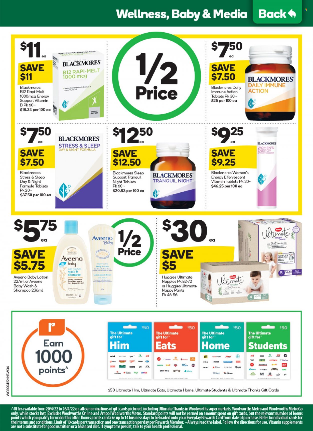 Woolworths catalogue - 20 Apr 2022 - 26 Apr 2022. Page 34