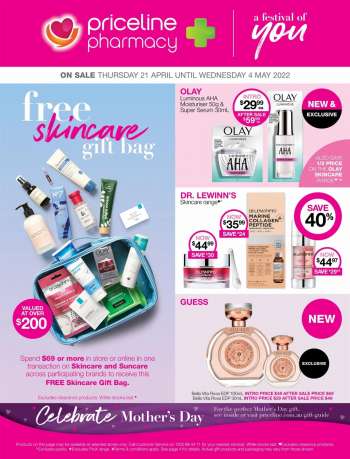Priceline Pharmacy Catalogue - 21 Apr 2022 - 4 May 2022.