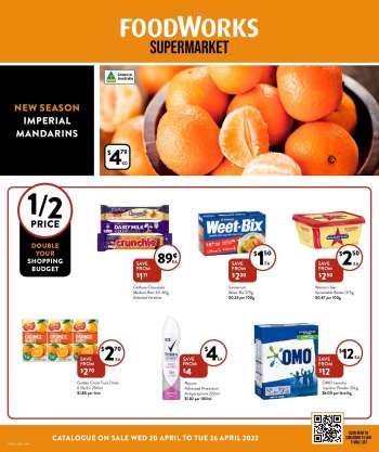 Foodworks Catalogue - 20 Apr 2022 - 26 Apr 2022.