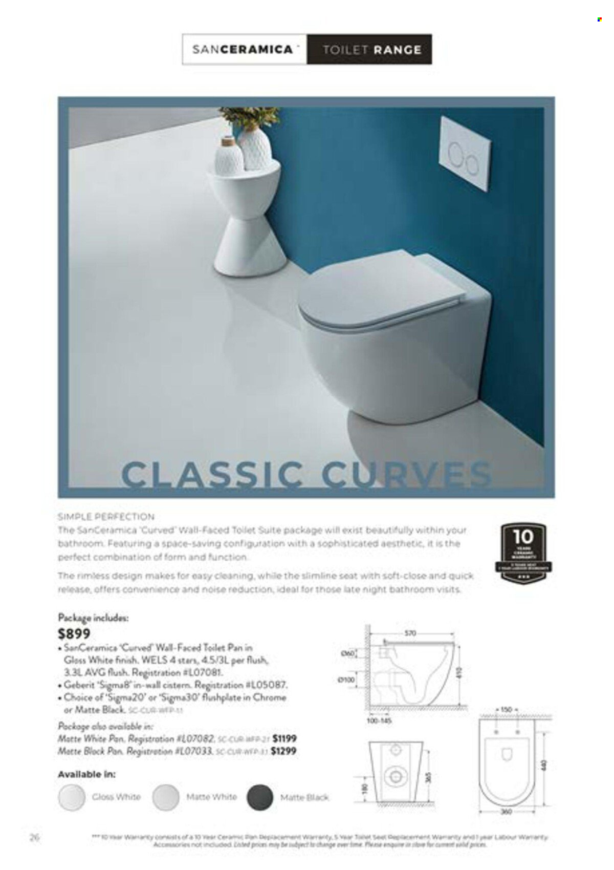 thumbnail - Harvey Norman Catalogue - 6 May 2022 - 31 Dec 2022 - Sales products - toilet, pan. Page 26.