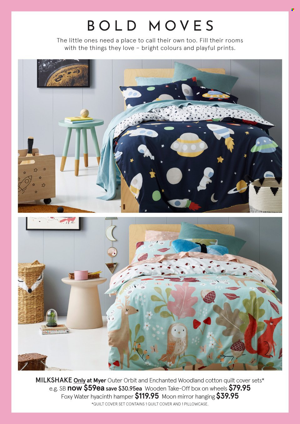 thumbnail - Myer Catalogue - 10 May 2022 - 29 May 2022 - Sales products - hamper, pillowcase, quilt, cotton quilt, quilt cover set, mirror. Page 8.