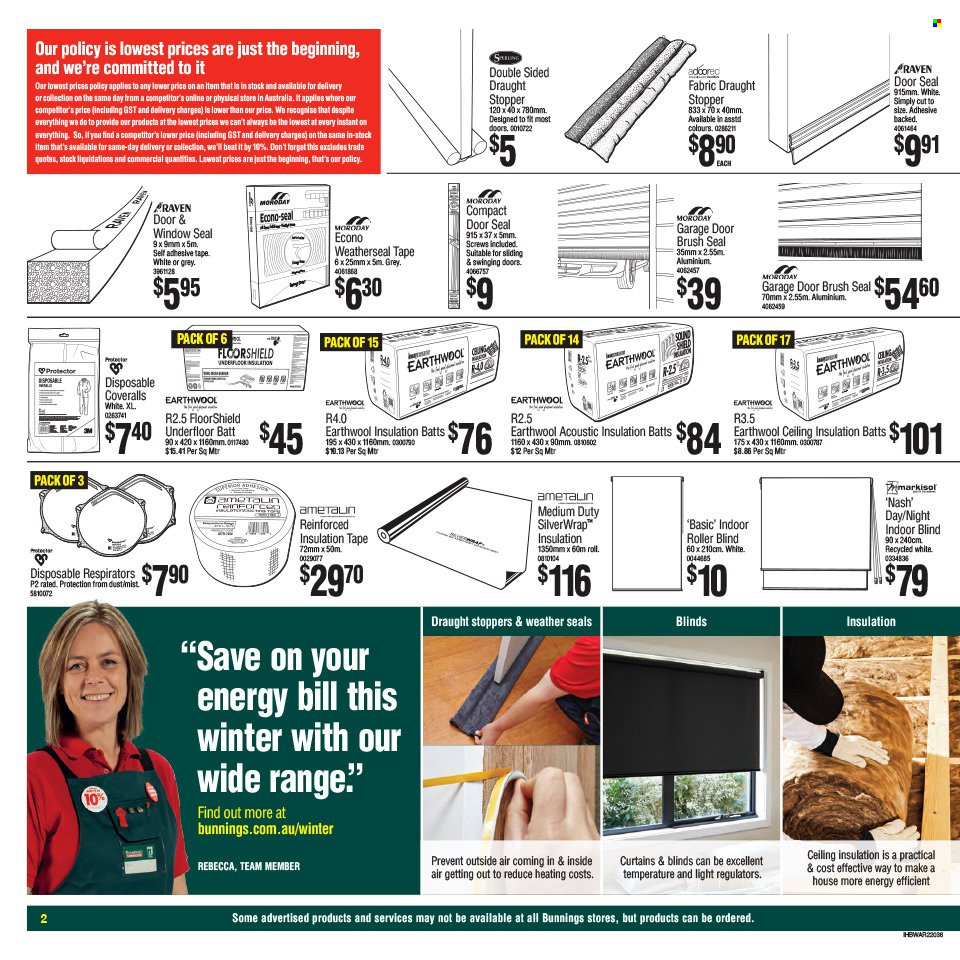 thumbnail - Bunnings Warehouse Catalogue - 11 May 2022 - 29 May 2022 - Sales products - curtain, blinds. Page 2.