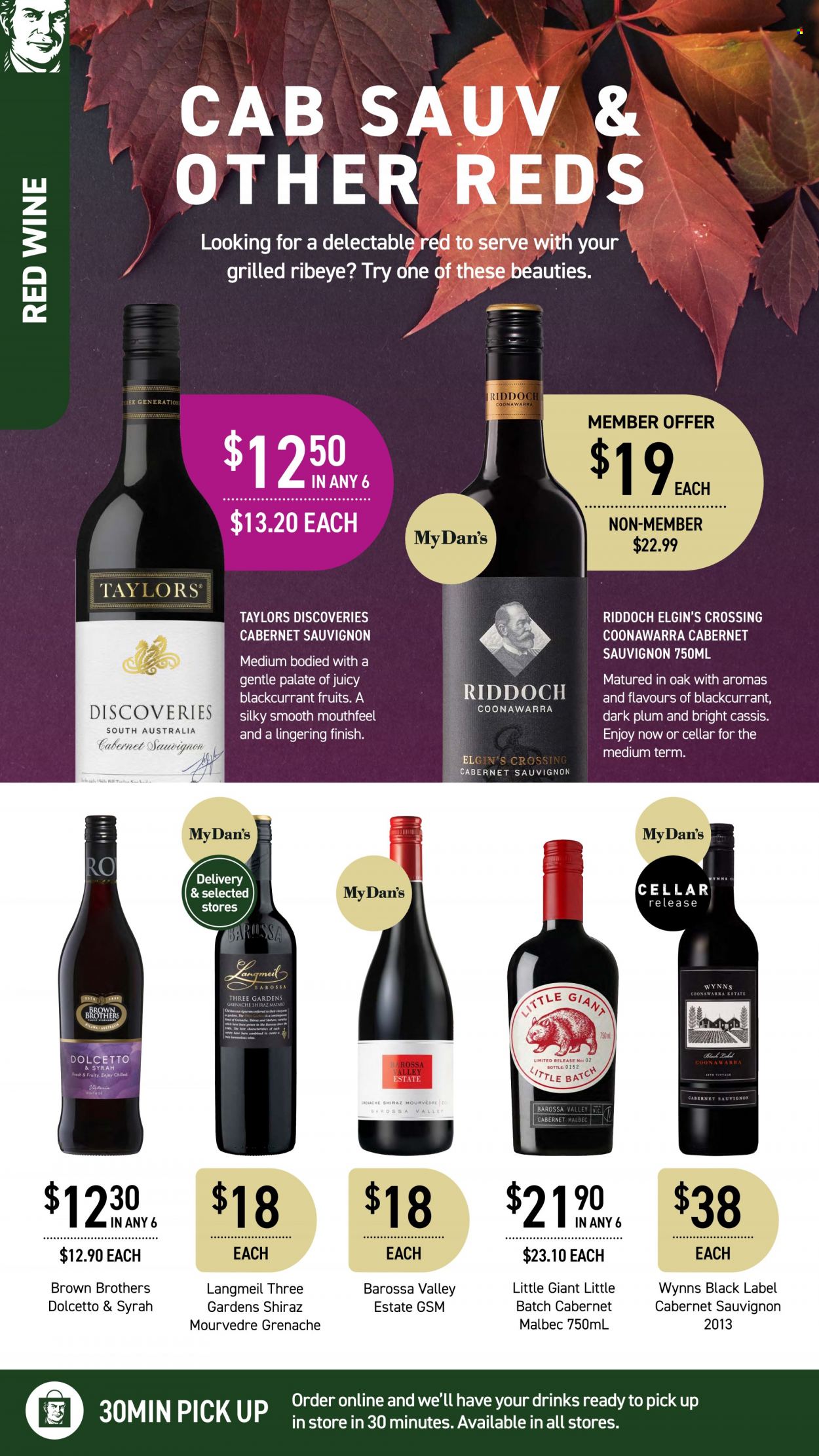thumbnail - Dan Murphy's Catalogue - 12 May 2022 - 25 May 2022 - Sales products - Cabernet Sauvignon, red wine, wine, Syrah, Shiraz, Grenache, BROTHERS. Page 7.