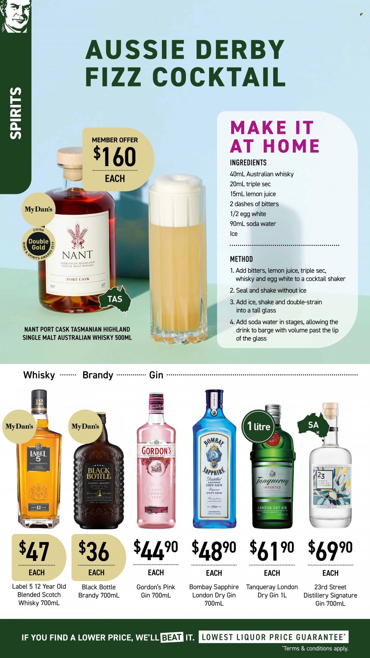 thumbnail - Dan Murphy's Catalogue - 12 May 2022 - 25 May 2022 - Sales products - wine, brandy, gin, Triple Sec, Gordon's, scotch whisky, whisky. Page 24.