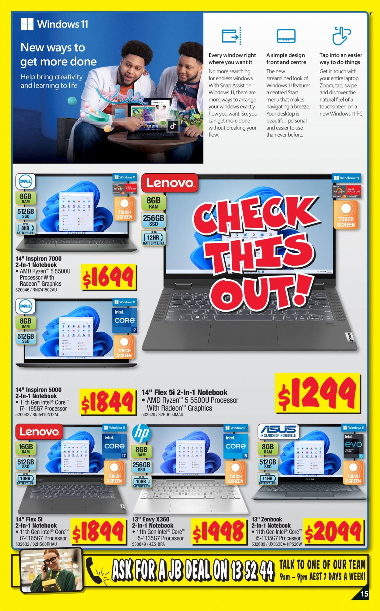 thumbnail - JB Hi-Fi Catalogue - 12 May 2022 - 25 May 2022 - Sales products - Intel, laptop, Inspiron. Page 15.