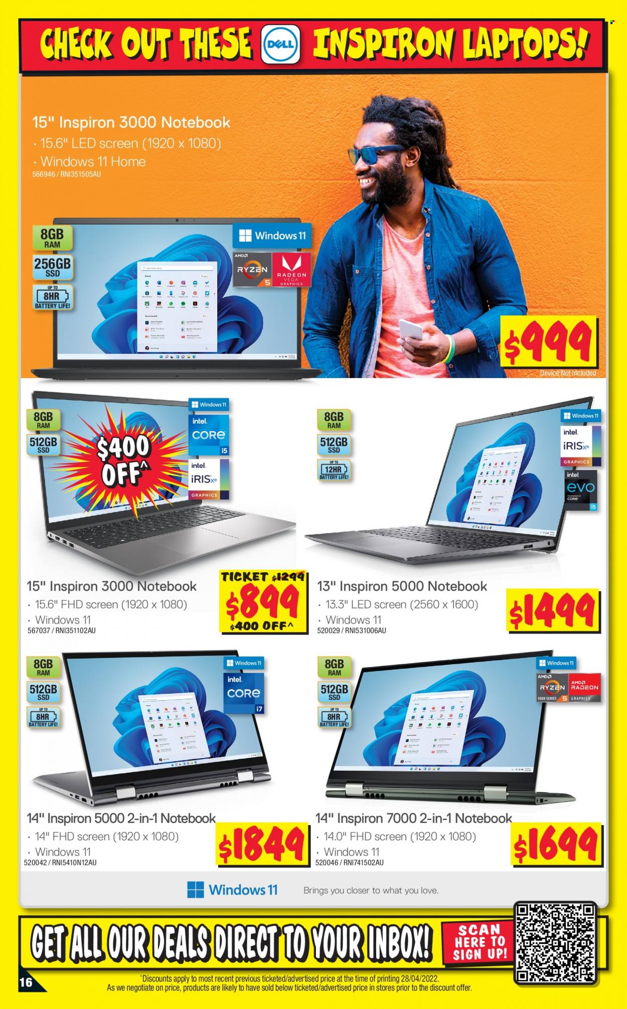 thumbnail - JB Hi-Fi Catalogue - 12 May 2022 - 25 May 2022 - Sales products - laptop, Inspiron. Page 16.